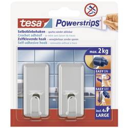 tesa POWERSTRIPS® Klebehaken Large Classic Chrom Inhalt: 2 St. 58051-00010-20