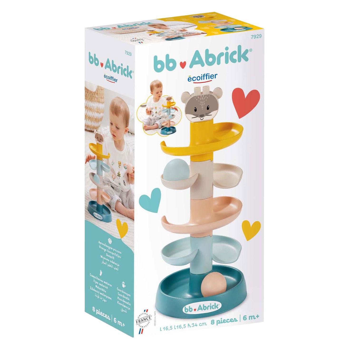 Abrick Ecoiffier Baby-Kugelturm, 8 Stück. (7929)