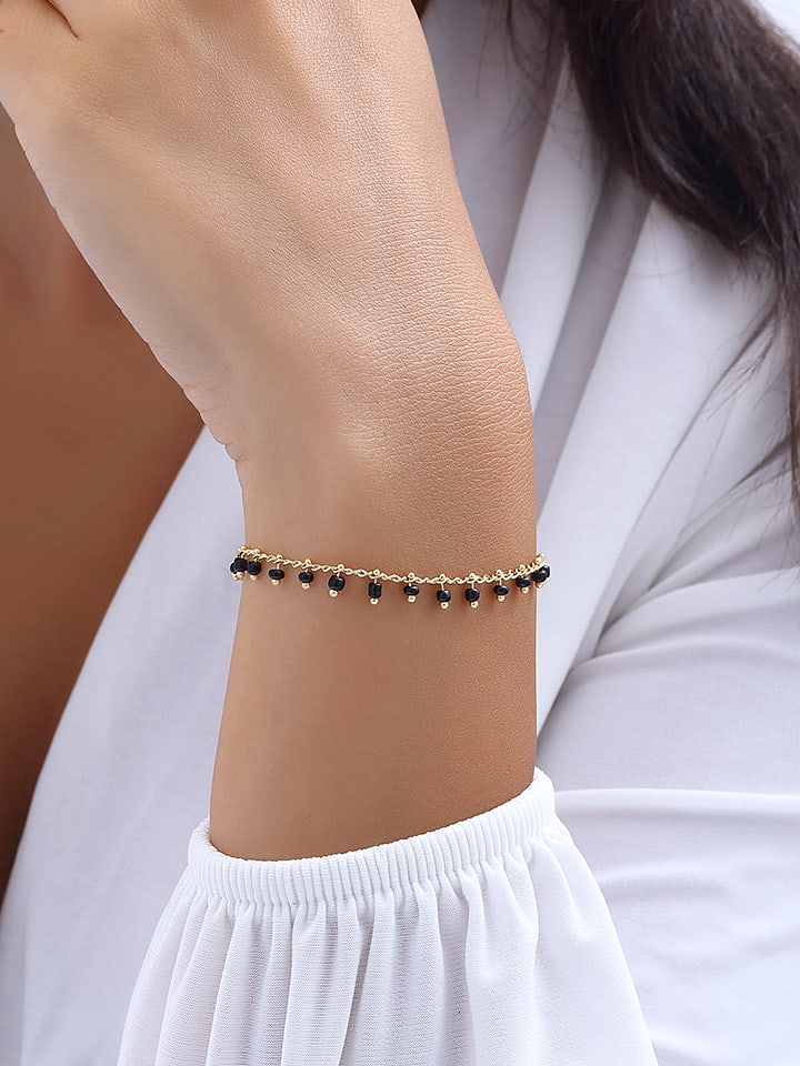Nakkash Vergold. Armband mit Kristallen - onesize