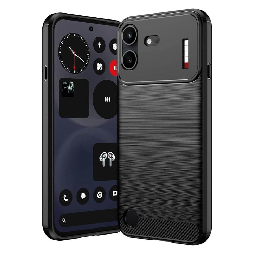 Cover-Discount Nothing Phone (4b) - Metall Carbon Look Hülle (Nothing Phone (4b)) (78701884)