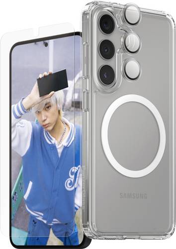 PanzerGlass CARE Flagship 3-in-1 Hülle + Schutzglas Set Samsung Galaxy S25+ Transparent Induktives Laden, Stoßfest CRRCHNUG37942