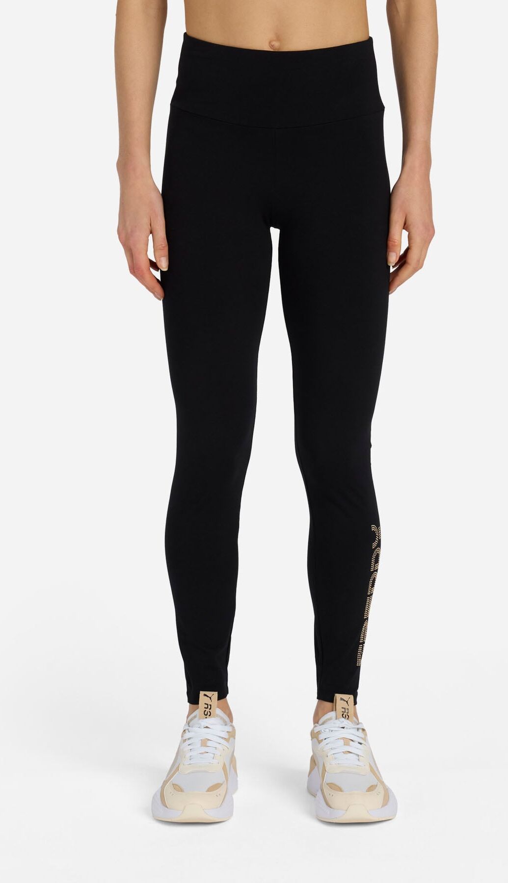 Freddy Big Logo W - Leggings - Donna - Nero XS