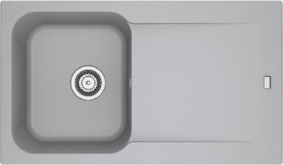 Franke 143.0653.589 Lavello Cucina 1 Vasca Da Incasso Con Gocciolatoio Reversibile Larghezza 86 Cm Materiale Fragranite Colore Grigio - 143.0653.589