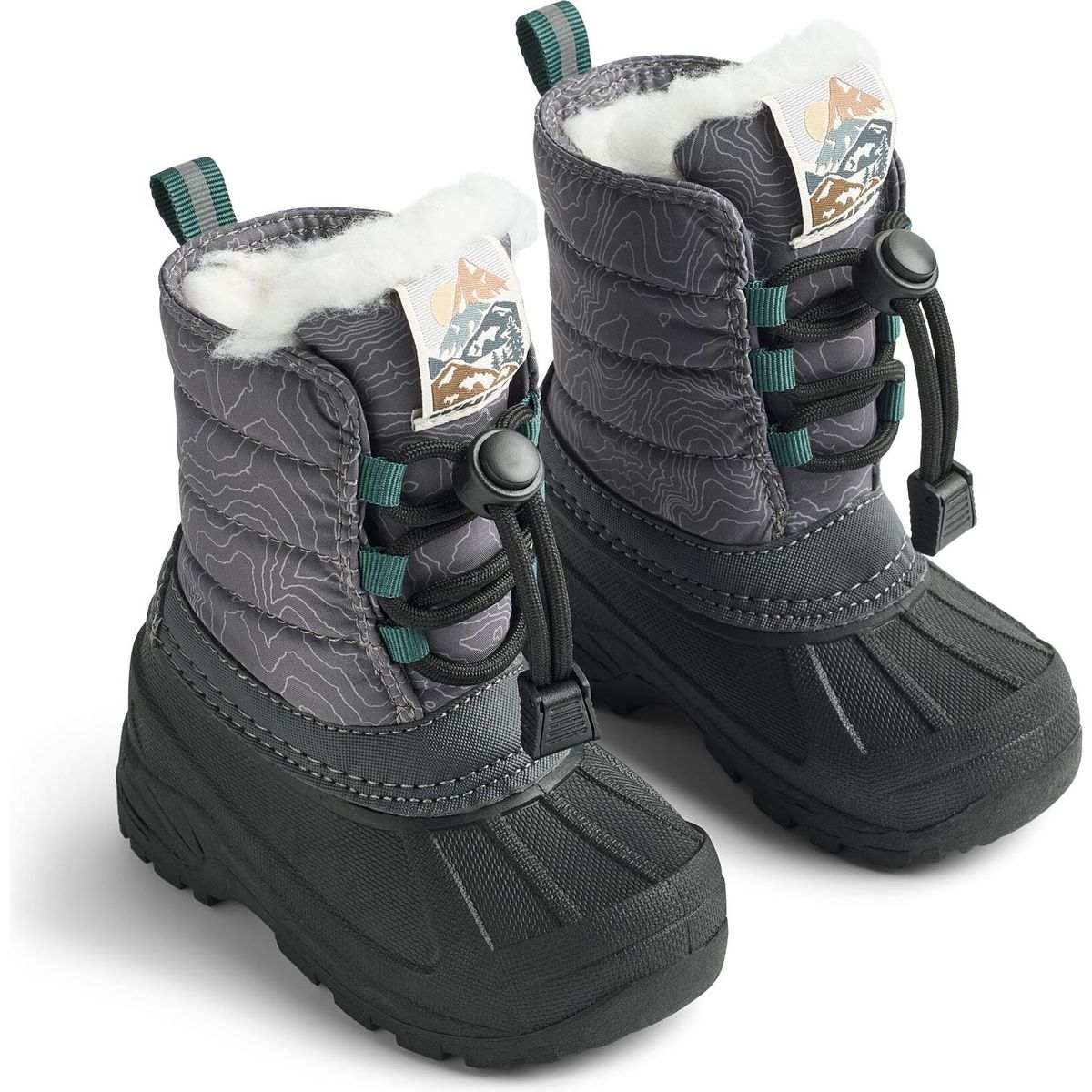 Wheat Winterboot Aleex dark reflective map (9872) 28 WF696-02-9872-28