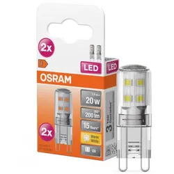 2er Pack OSRAM LED PIN G9 Stiftsockel 1,9W wie 20W warmweißes Licht