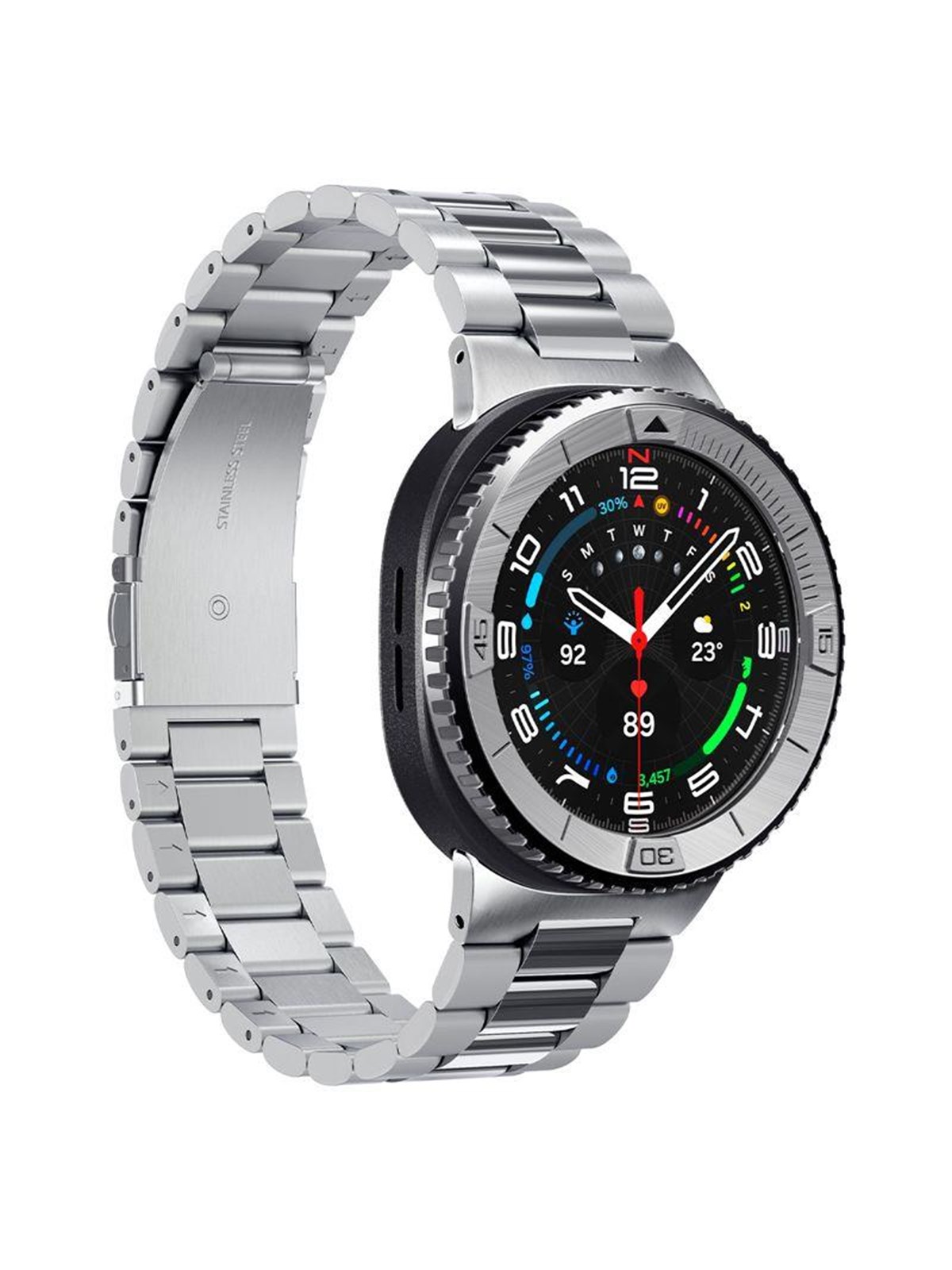 Spigen Bezel Tune (Pilot) - silver - Samsung Galaxy Watch 8 Classic 46mm