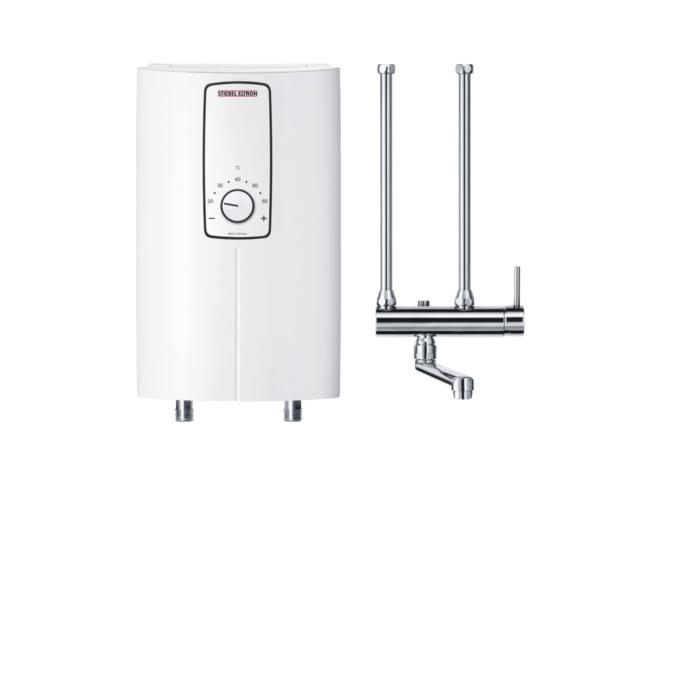 Stiebel Eltron Kompakt Durchlauferhitzer 232794 DCE 11/13 H mit Armatur MEKD, elektronisch, 400 V