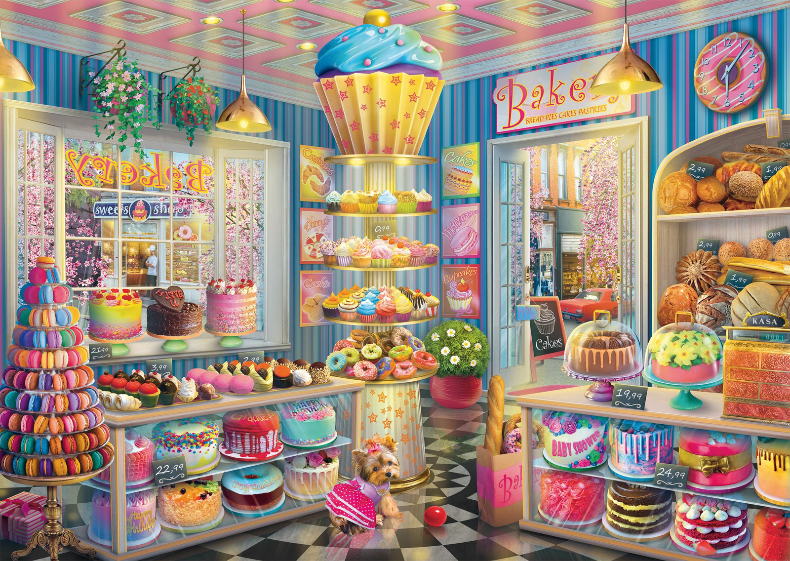 Schmidt Spiele Kleurenrijk bakkerijtje puzzel met 1000 stukjes