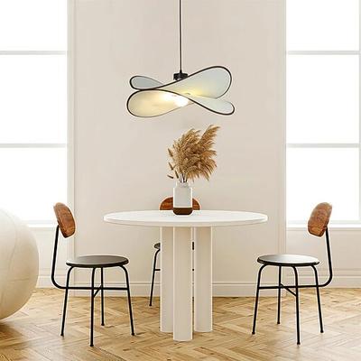 LED-Pendelleuchte, warmweiße Lichtfarbe, 3-Lichtfarbe, Pendelleuchte, Stoff, moderner nordischer Stil, Esszimmer, Schlafzimmer, Pendelleuchten, 110–240 V