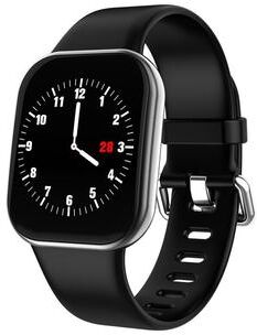CaseAndConnect X16 Bluetooth Smartwatch With Heart Rate Monitor IP67 Waterproof Fitness Tracker silver Grey