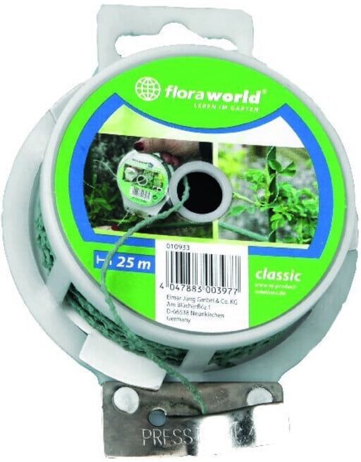 floraworld Fil de palissage/cordeau 25 m avec coupe-fil (10933)