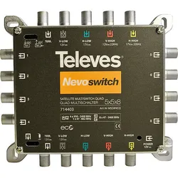 Televes Multischalter 5 in 8 Guß NEVO m.NT quad kask. MS58NCQ