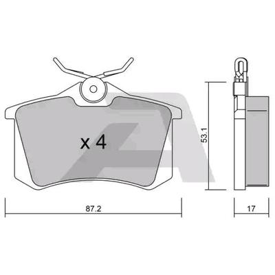 AISIN Bremsbelagsatz VW,OPEL,FORD BPPE-2002 1J0698451,1E0698451B,1J0698451D 6X0698451A,425396,5M2J2M008CA,95VWX2M008AA,9467529088,5K0698451E,1H0690451