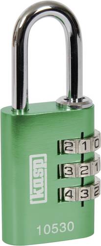 KASP K10530GRED Vorhängeschloss 30mm Grün Zahlenschloss