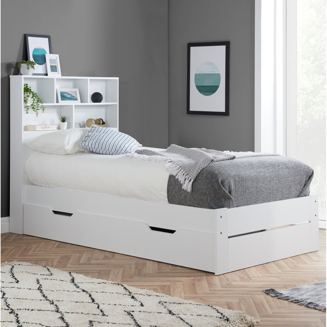 Ebern Designs Miosoti Storage Bed White Single (3')