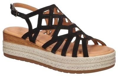 Bella Vita Zip-Italy - Womens 8 Black Sandal W2