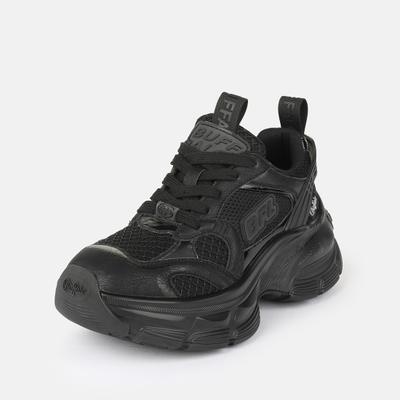 Plateausneaker BUFFALO "RIDR ONE", Damen, Gr. 40, Textil, schwarz, Lederimitat, Synthetik, Textil, Schuhe Plateausneaker, Halbschuh, Schnürschuh, Chunky-Sneaker mit trendy Plateausohle
