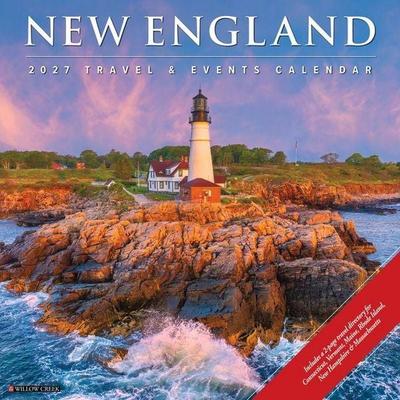 New England 2027 12 X 12 Wall Calendar