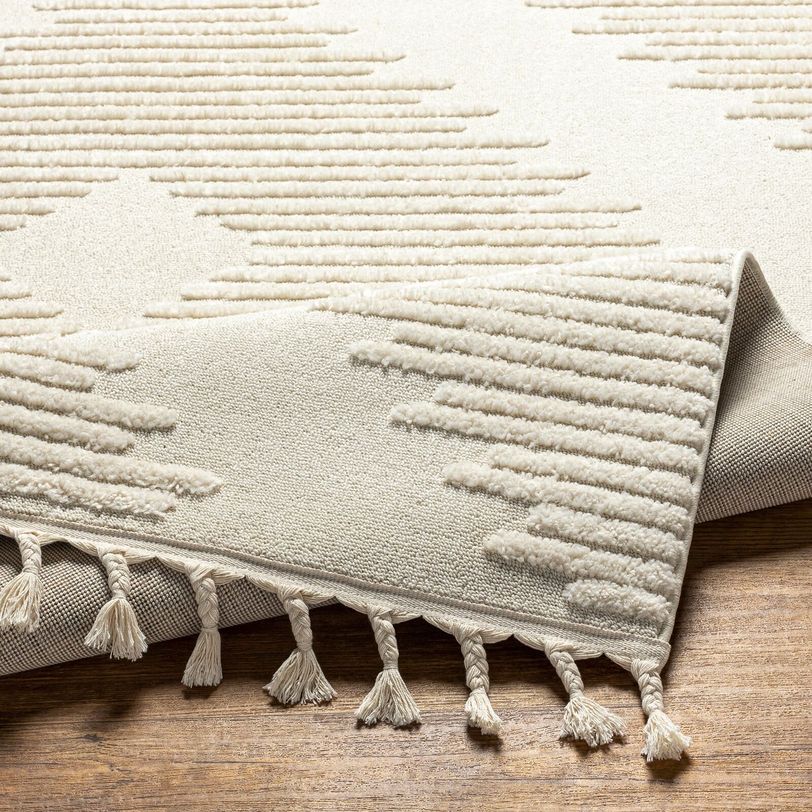 Teppich LIVABLISS "VENLO", weiss (creme), B:160cm H:19,1mm L:213cm, Polypropylen, Teppiche, Teppich creme B : 160cm 1 Stk., 19,1mm, L: 213cm