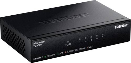 TrendNet TEG-S351 5-Port 2.5G Switch Netzwerk Switch RJ45 5 Port 2.5 GBit/s