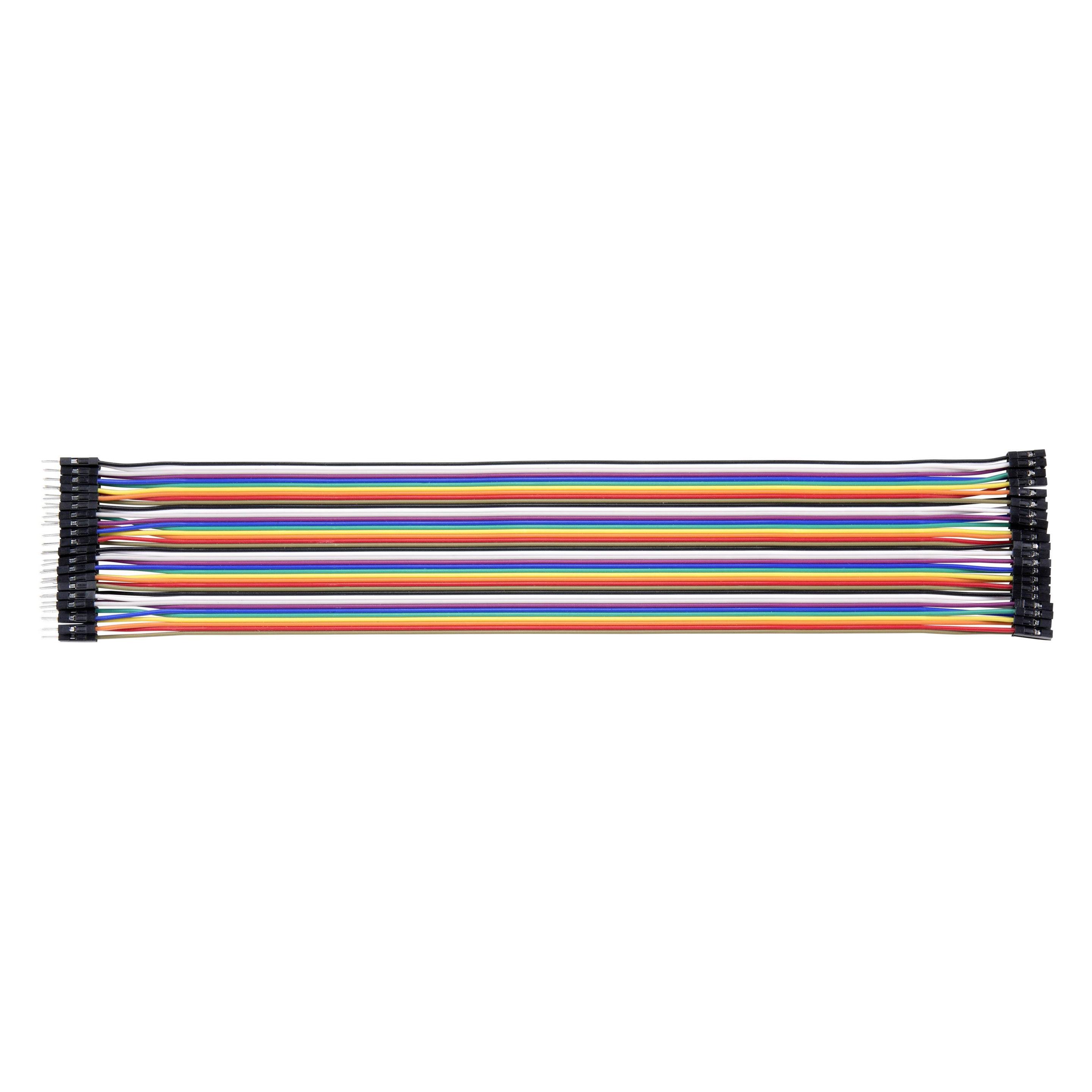 Renkforce Jumper-Kabel Arduino, Banana Pi, Raspberry Pi (40x Drahtbrücken-Stecker (RF-4599688)