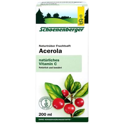 Schoenenberger Acerola, Naturtrüber Fruchtsaft 6x3x200 ml Saft