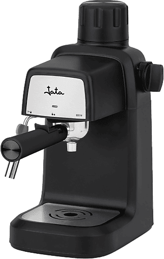 Cafetera express - Jata Hogar JECA2201, 3.5 bar, 800W, 4 Tazas, Hidropresión, Incluye Jarra de Cristal 350ml, Negro/Inox