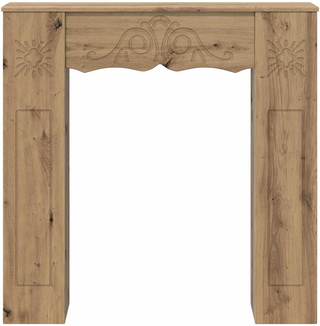 Brayden Studio Fireplace Mantel Surround Artisan Oak 102cm H X 102cm W X 20cm D