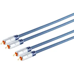 Home Cinema Stereo Audiokabel 2x Cinchstecker  2x Cinchstecker - Länge: 1,50m