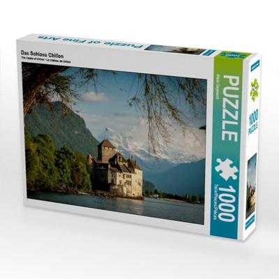 CALVENDO Puzzle Das Schloss Chillon | 1000 Teile Lege-Größe 64x48cm Foto-Puzzle für glückliche Stunden
