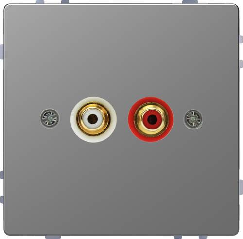 Merten Lautsprecher-Steckdose System Design Edelstahl MEG4350-6036 1St.