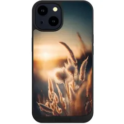 Nivocase Handyhülle für Apple iPhone 14 Hülle NIVOpure Case Schwarz Natur Sonne Pampasgras (Apple iPhone 14), Smartphone Hülle, Schwarz