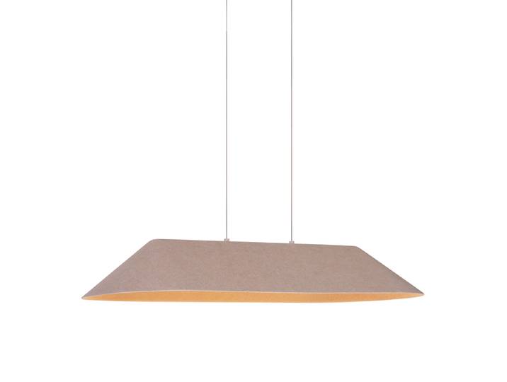 Suspension moderne beige avec LED à intensité variable en 3