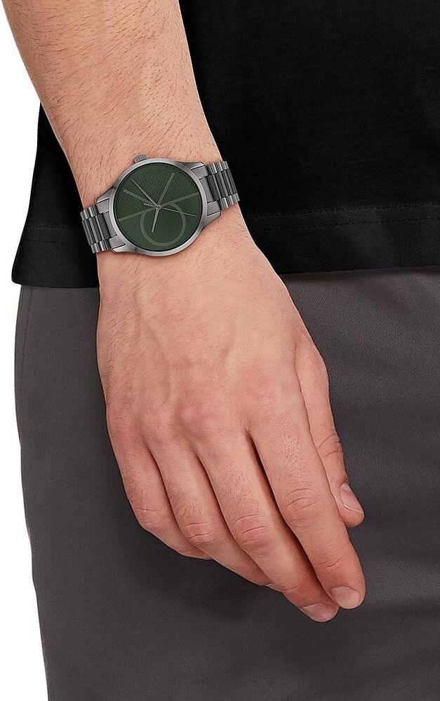 Montre Calvin Klein Iconic En Acier Gris Homme