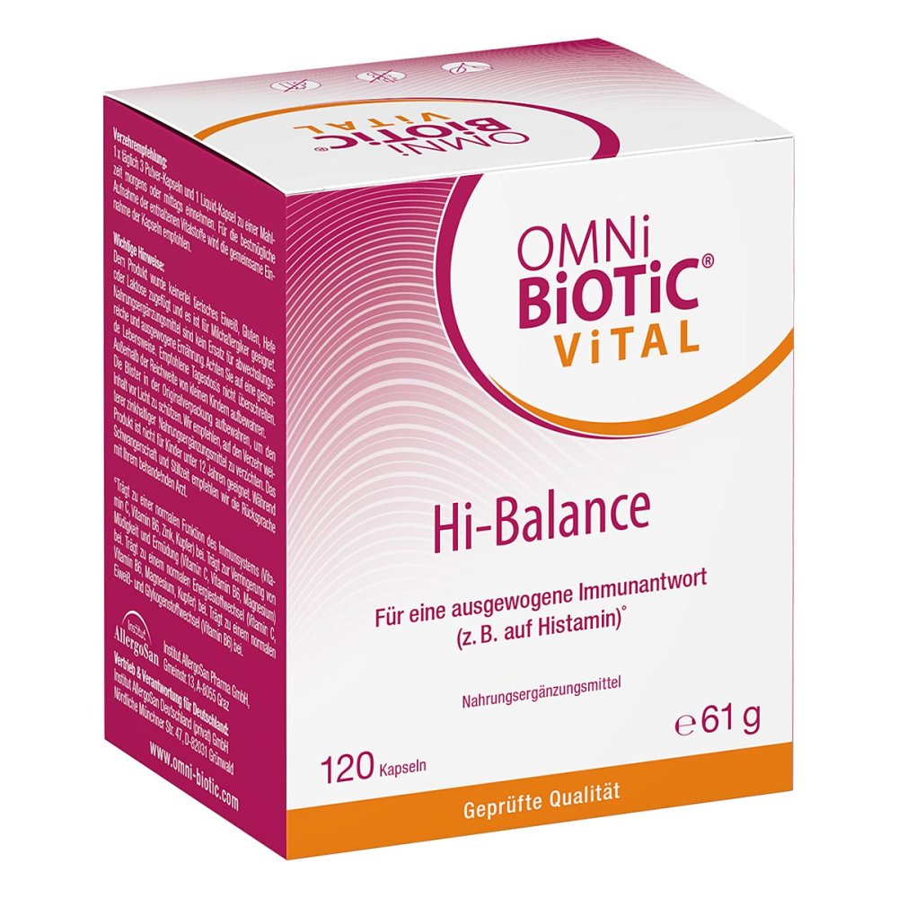 INSTITUT ALLERGOSAN Deutschland (privat) GmbH Omni Biotic Vital Hi-Balance Kapseln 20412420