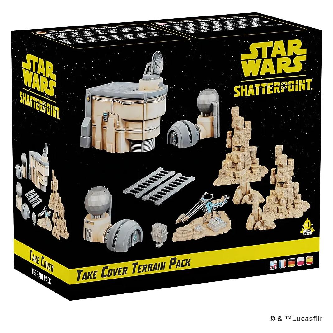 Atomic Mass Games Star Wars: Shatterpoint - Take Cover Terrain Pack (Geländeset In Deckung!) (Polnisch, 2 Spieler) (AMGD1005)