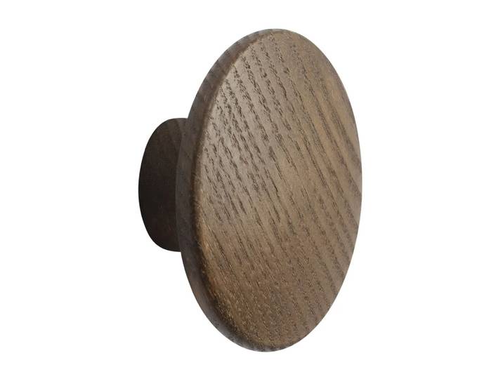 Muuto Crochet Dots wood dark stained brown Ø6,5 cm