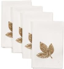 Manor Luxe Autumn Leaves 20 by 20-Inch Napkins, Set of 4 - 2121