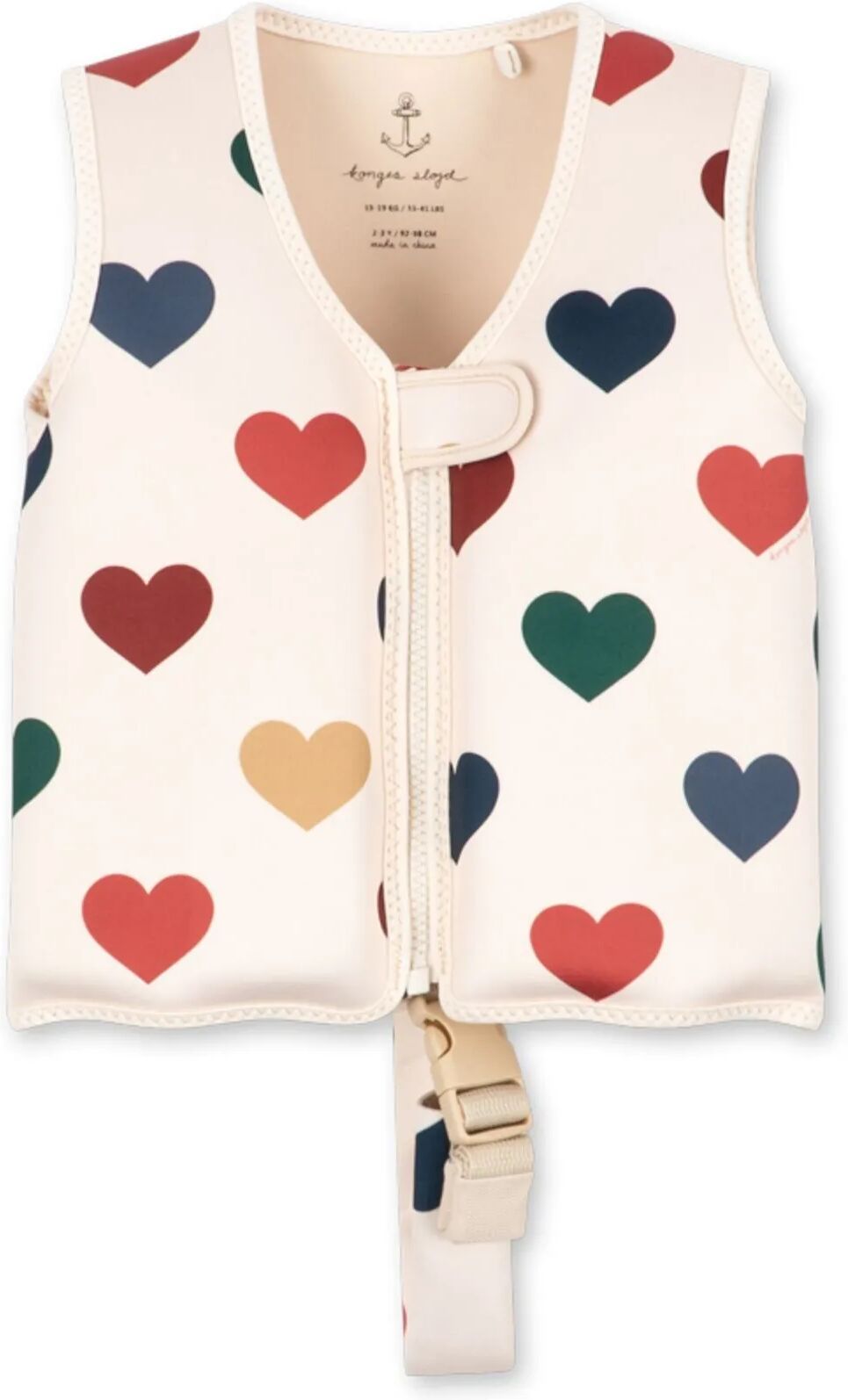 Konges Sløjd Gilet de natation Cœurs Multicolore 3/6 ans