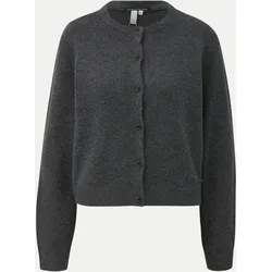 Strickjacke mit Melange-Effekt Grau M