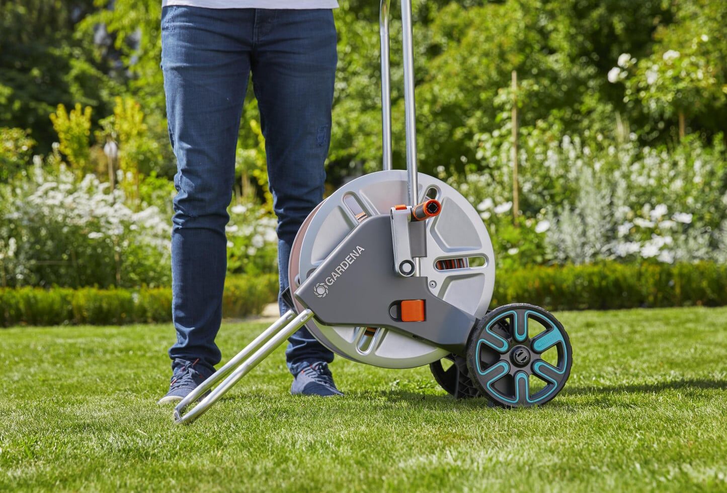 Gardena Schlauchwagen CleverRoll M Metall ohne Schlauch