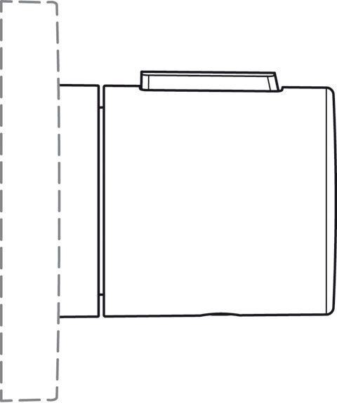 Ideal Standard Archimodule A1547AA bec de bain, chromé, métal