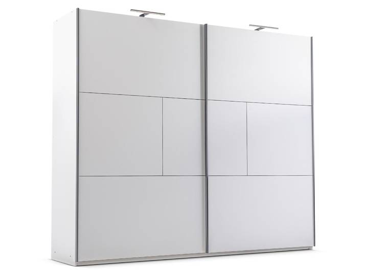 Masseno Schiebetürenschrank SHEN 250/215/65 cm 2-türig Weiß