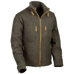 Steinkauz Herren Kragenhuber Lodenfleecejacke - XL - schiefer