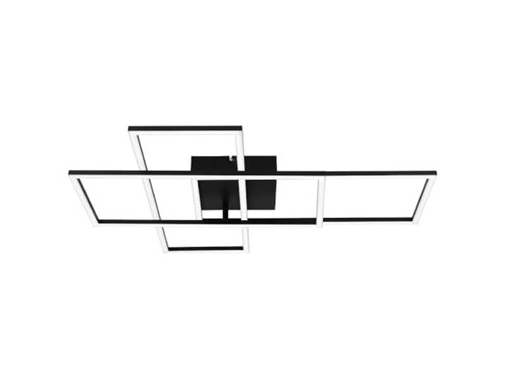 LED Deckenleuchte Deckenlampe Wohnzimmerlampe Metall schwarz dimmbar L 74 cm