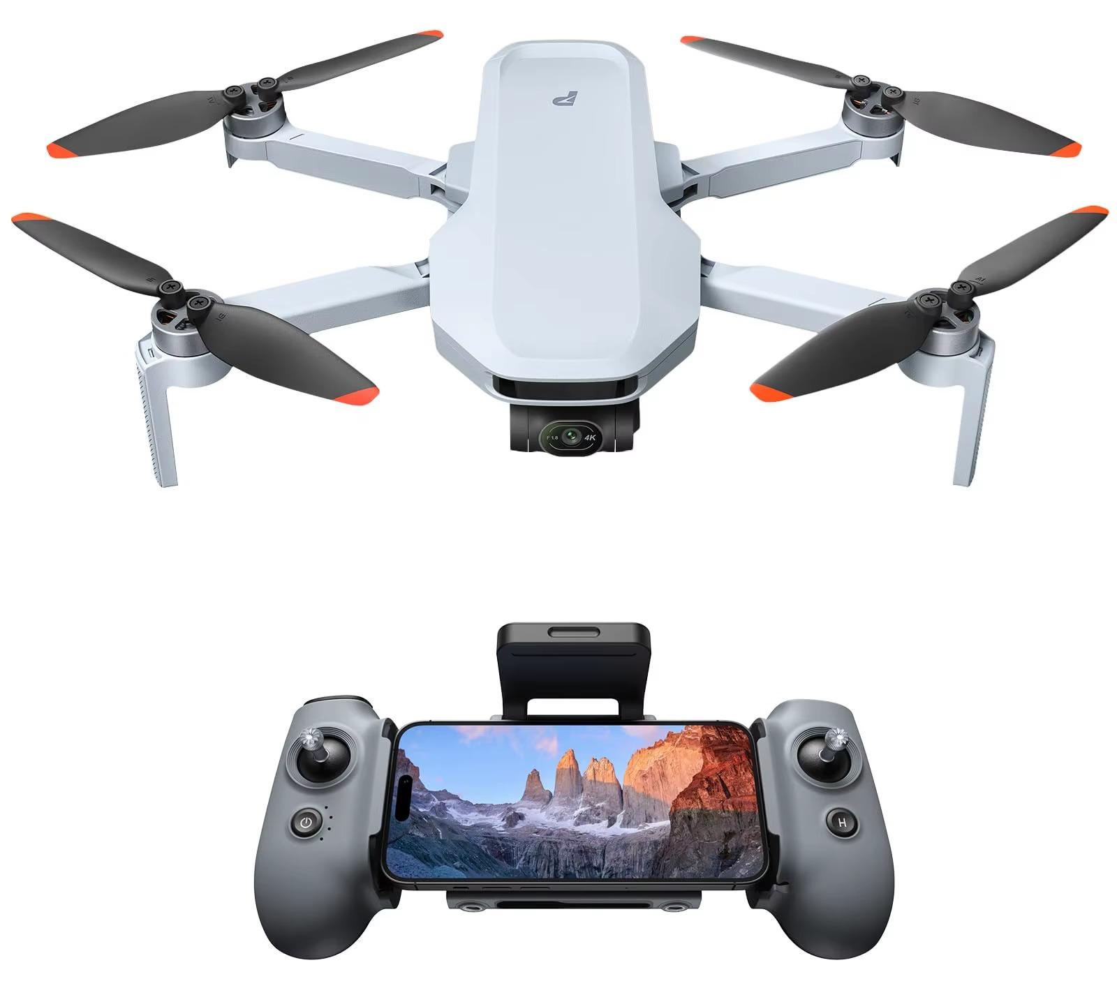 Kameradrohne ATOM 2 - 4K-UHD-Video - 3-Achsen-Gimbal - 10 km Reichweite - Unter 249 g - Standard-Set