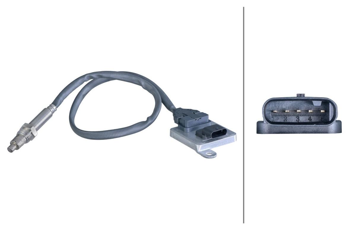 NOx-Sensor NOx-Katalysator 5-polig HELLA IAM-Expertise passend für FUSO