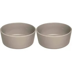 Leonardo Schale Roma 2 Stück, Beige, Schüssel + Schale, Beige