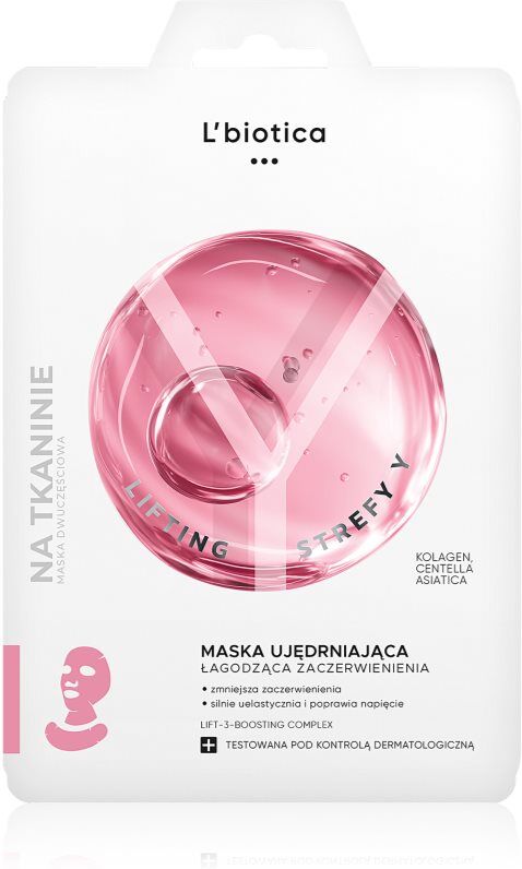 L’biotica Lifting Y Zone Lifting und festigende Maske Für Gesicht und Dekolleté 1 St.
