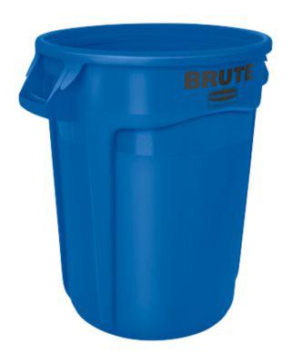 Rubbermaid Wertstoffsammler Brute, rund, Ø 495 x H 580 mm, 75 l, Kunststoff, blau
